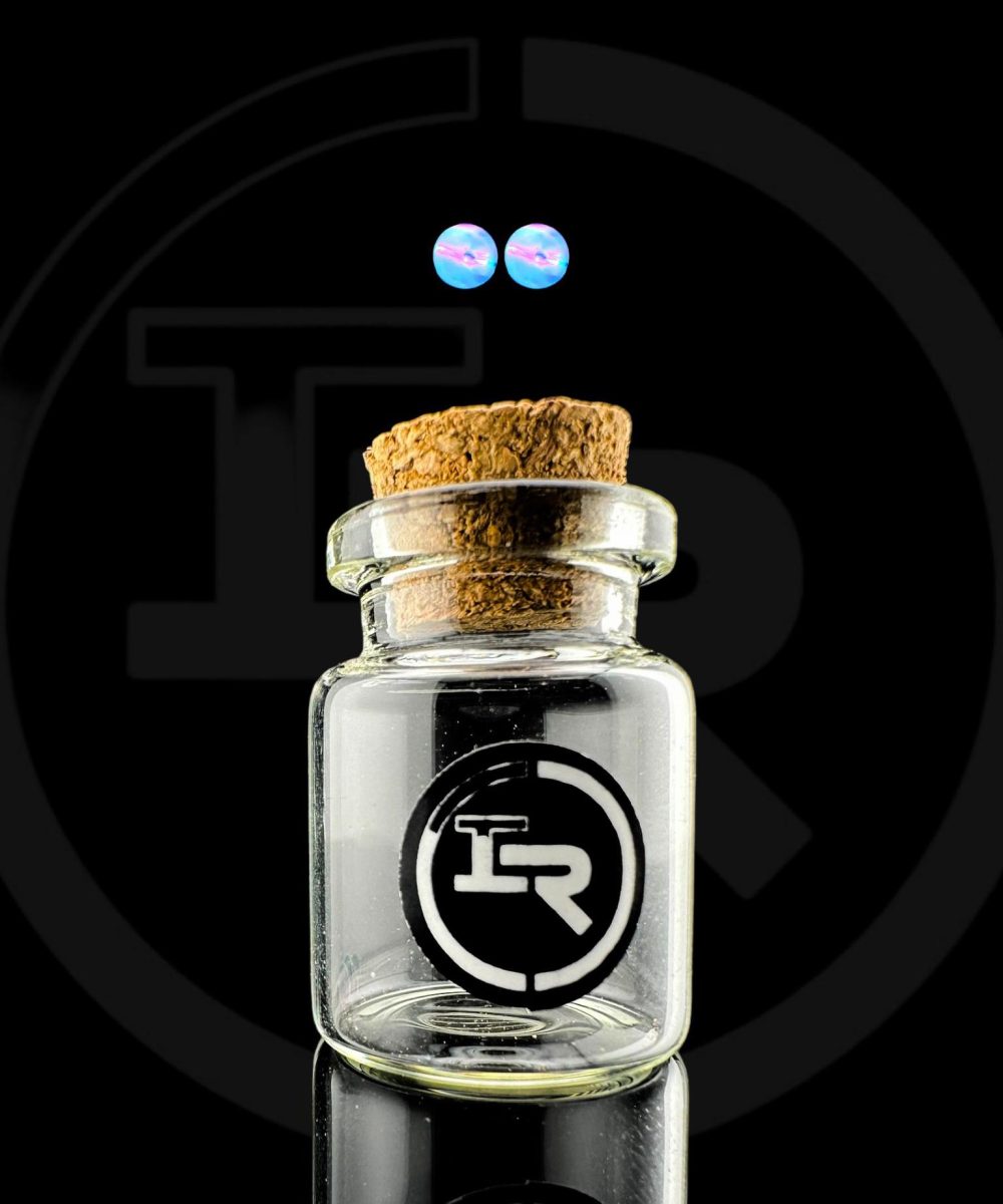 Alternative view of IRIDESCENT GLASS: OPAL PEARLS (2PC) ASSORTED WITH FREE JAR