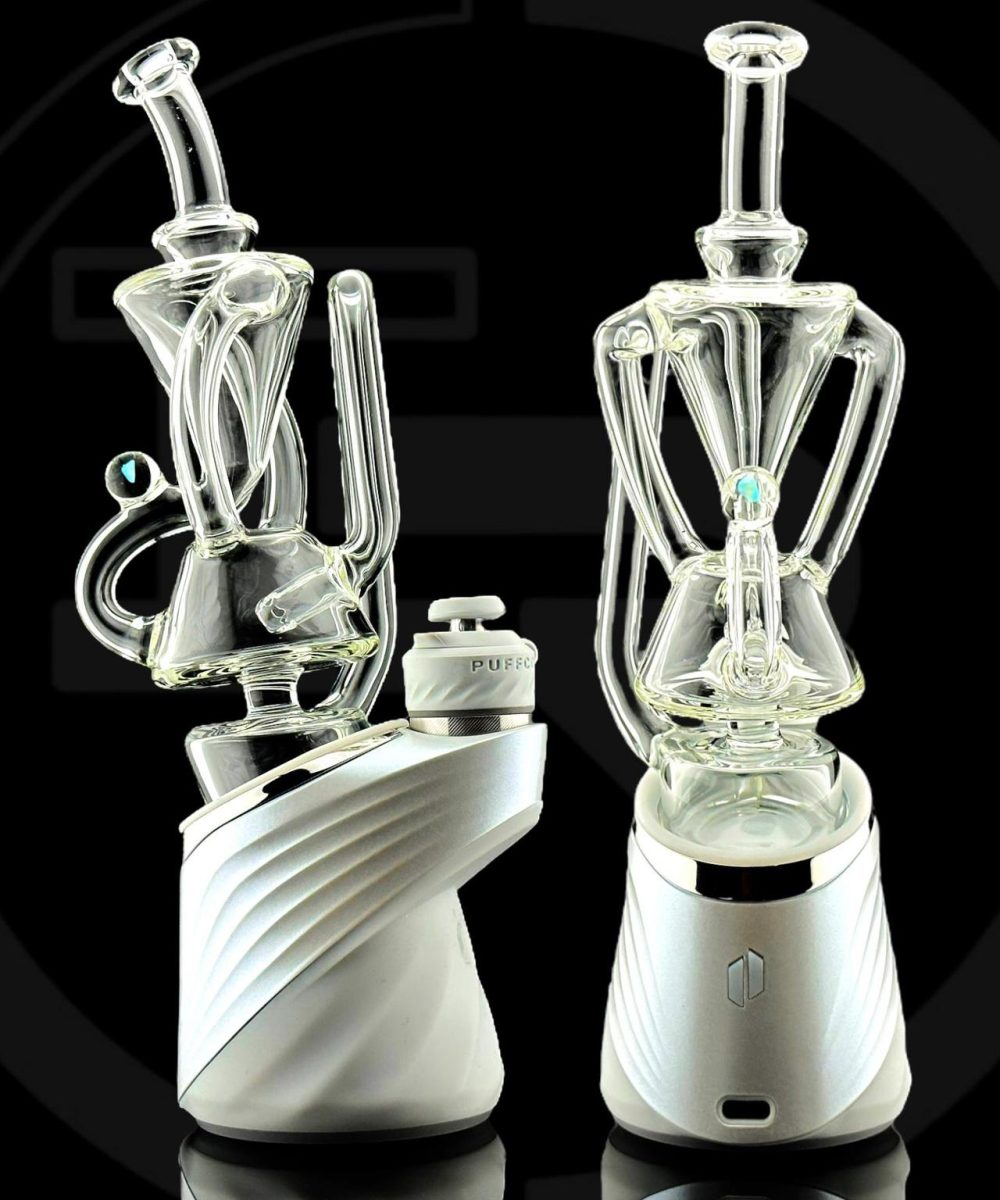 IRIDESCENT GLASS: FLOATER 1.0 PUFFCO PEAK ATTACHMENT