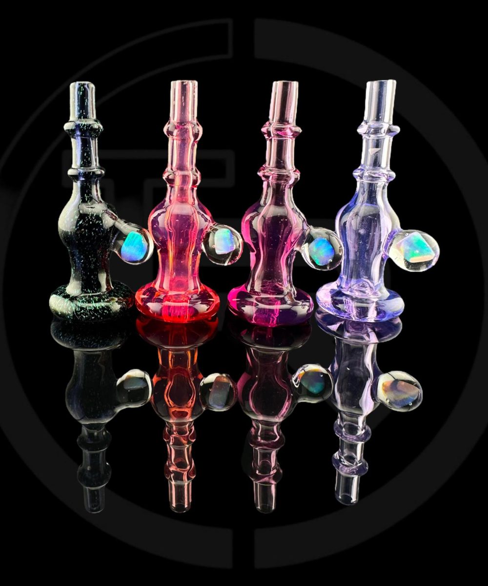 IRIDESCENT GLASS: SIDE OPAL 2.0 PUFFCO PEAK PRO 3DXL JOYSTICK CAP