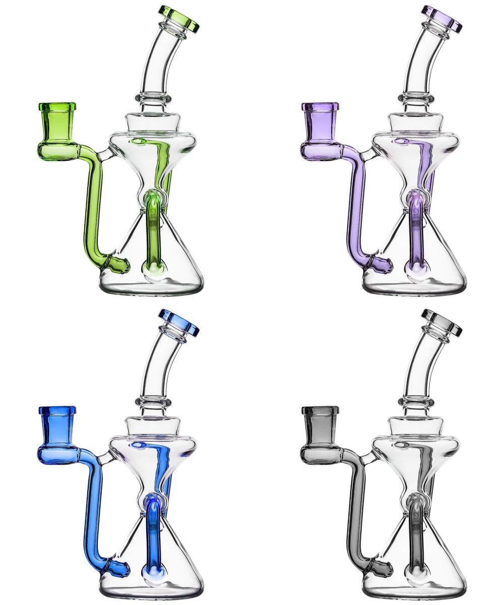 IRIDESCENT GLASS: 5" HOURGLASS RECYCLER