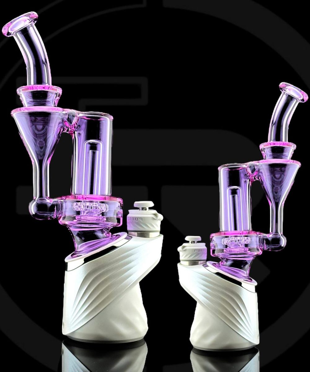 IRIDESCENT GLASS: CFL PURPLE RBR PUFFCO PEAK ATTACHMENT