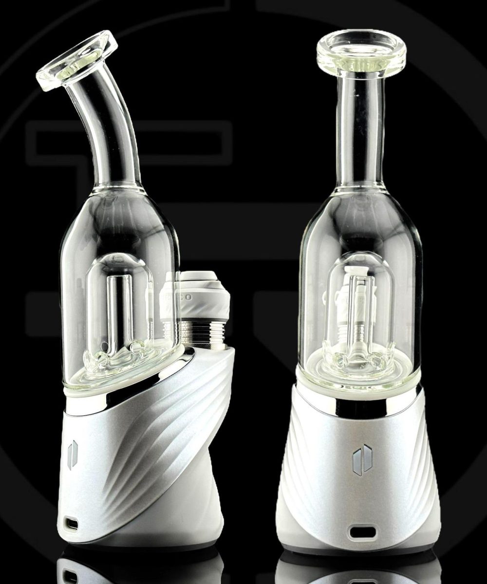 IRIDESCENT GLASS: BENT NECK PUFFCO PEAK ATTACHMENT