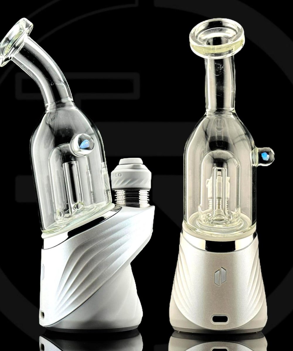 IRIDESCENT GLASS: BENT OPAL PUFFCO PEAK ATTACHMENT