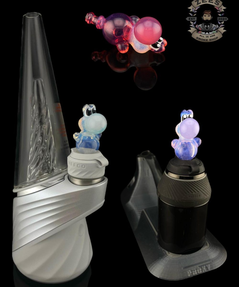 BELLZ GLASS: SOLID COLOR YOSHI PUFFCO PRO/PROXY JOYSTICK CAP