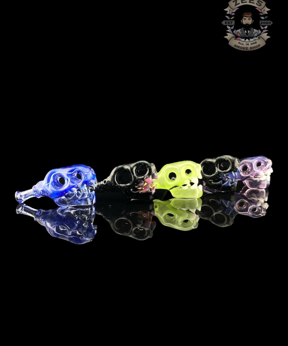 ENUFF GLASS: DINO HEAD FULL COLOR PUFFCO PEAK PRO 3DXL JOYSTICK CAP