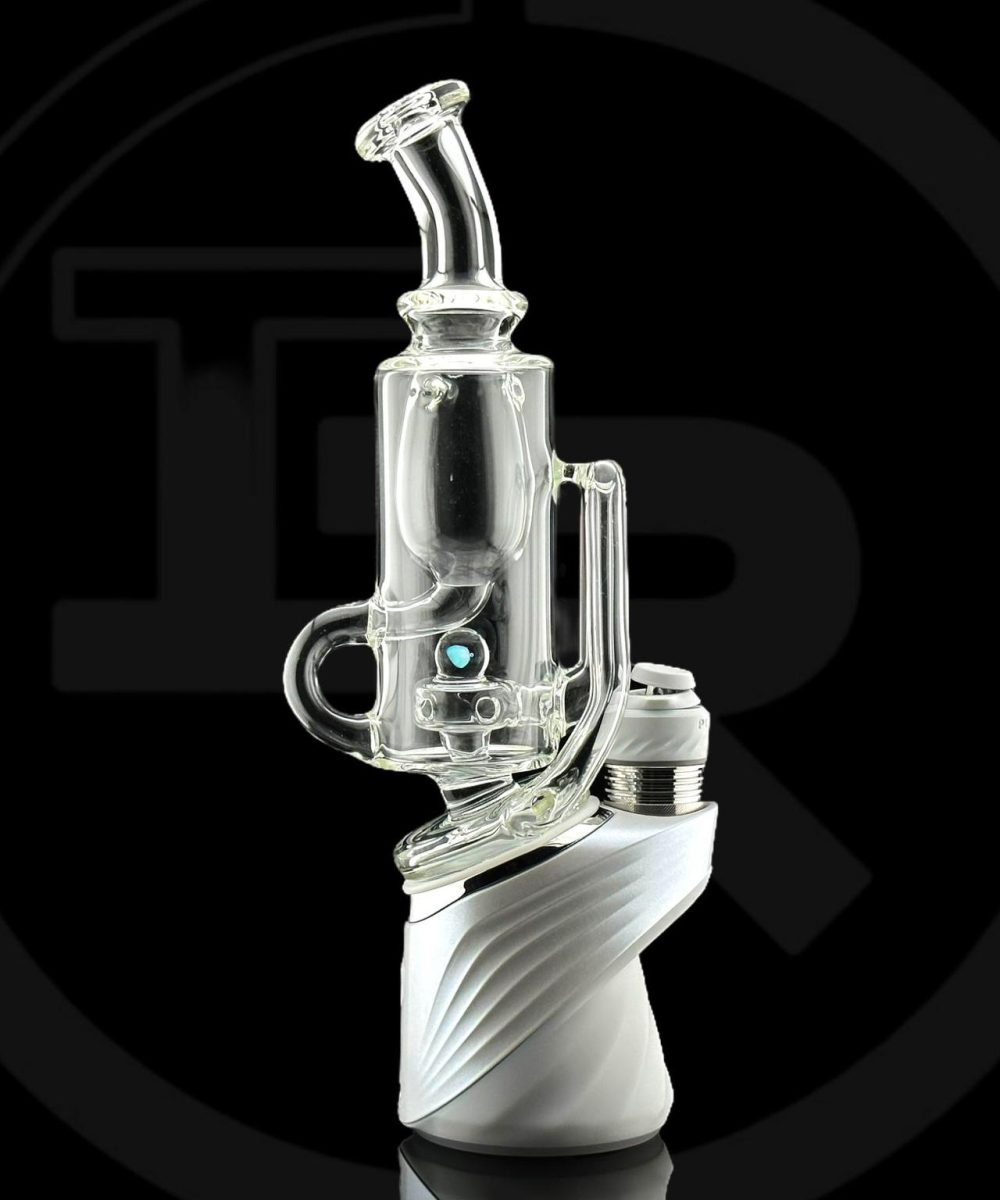 Alternative view of IRIDESCENT GLASS: CLEAR INCYCLER PUFFCO PEAK ATTACHMENT