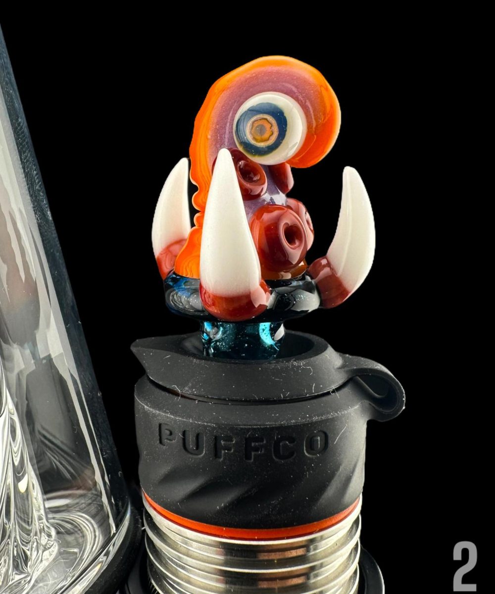 Alternative view of KYRU GLASS: TENTACLE W/ EYE PUFFCO PEAK PRO 3DXL JOYSTICK CAP