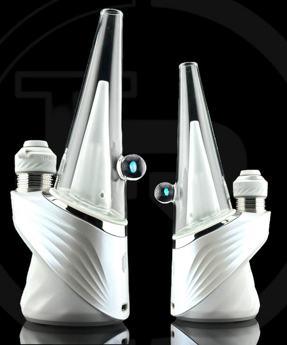 IRIDESCENT GLASS: CONE OPAL PUFFCO PEAK ATTACHMENT