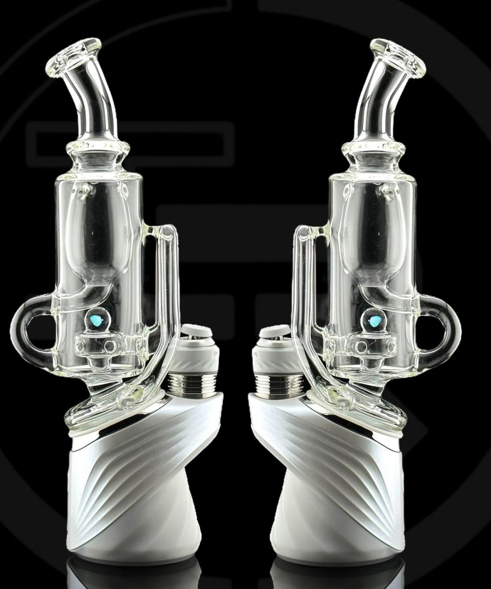 IRIDESCENT GLASS: CLEAR INCYCLER PUFFCO PEAK ATTACHMENT