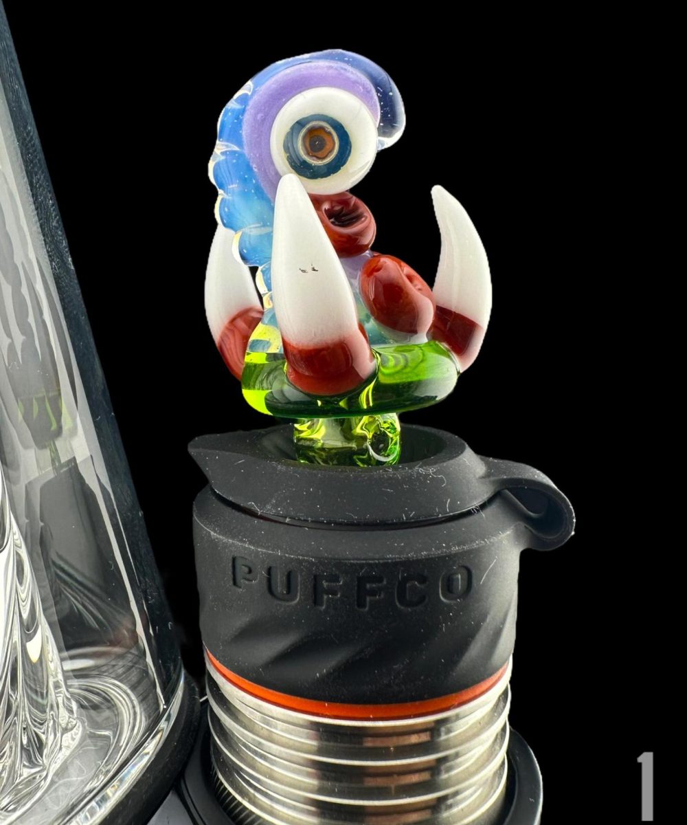KYRU GLASS: TENTACLE W/ EYE PUFFCO PEAK PRO 3DXL JOYSTICK CAP