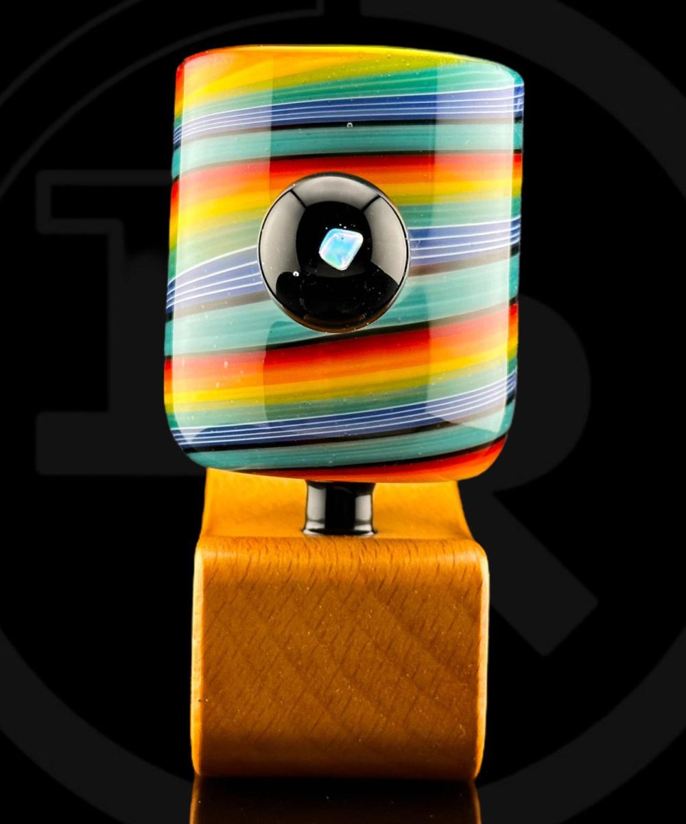 Alternative view of IRIDESCENT GLASS: LINEWORK OPAL PUFFCO PROXY ATTACHMENT