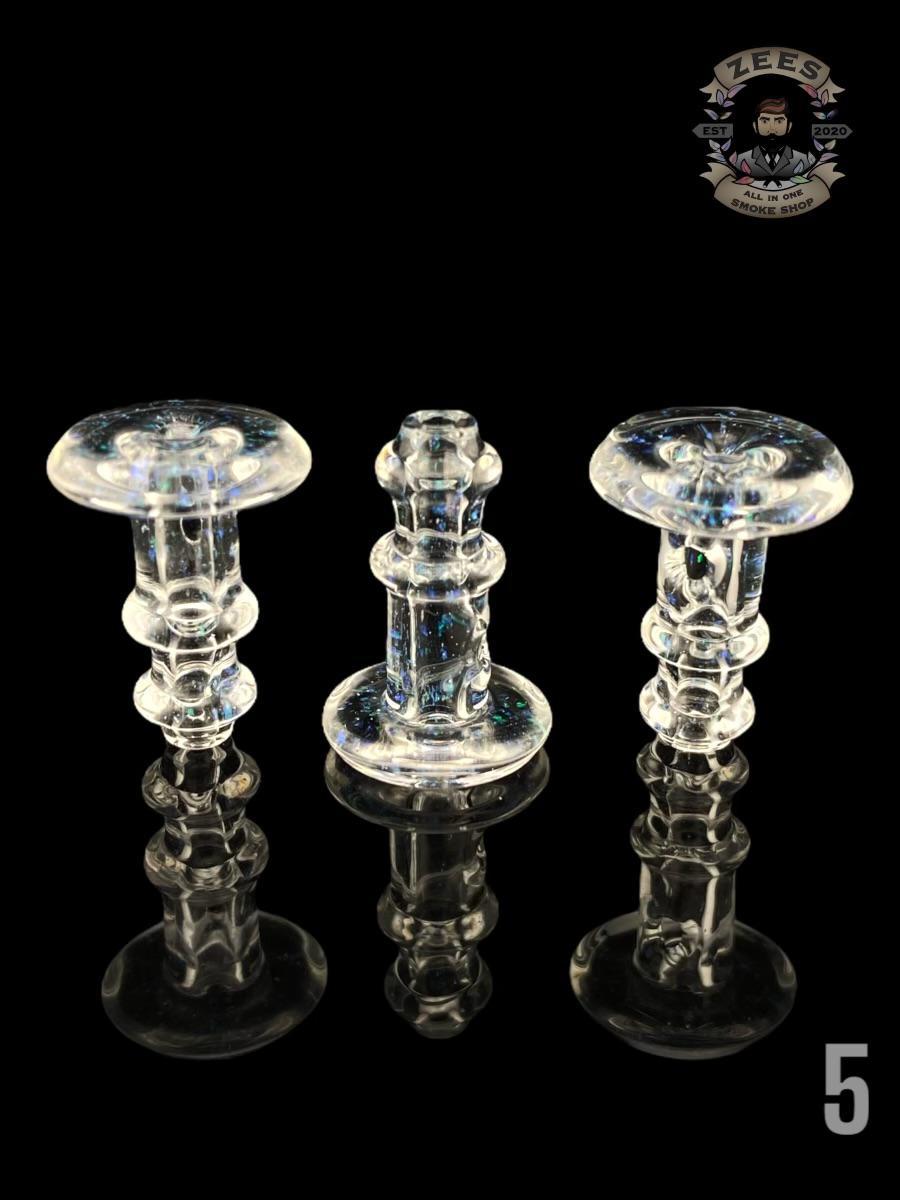 KOVACS GLASS: CLEAR CROPAL PUFFCO NEW PEAK/PROXY JOYSTICK CAP
