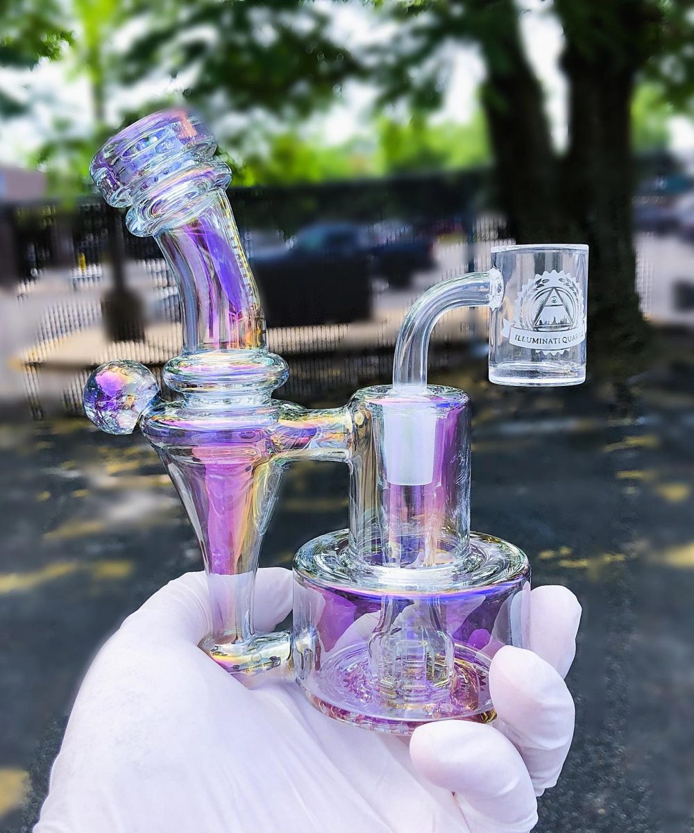 ILLUMINATI GLASS: 6" REFINED RBR RECYCLER