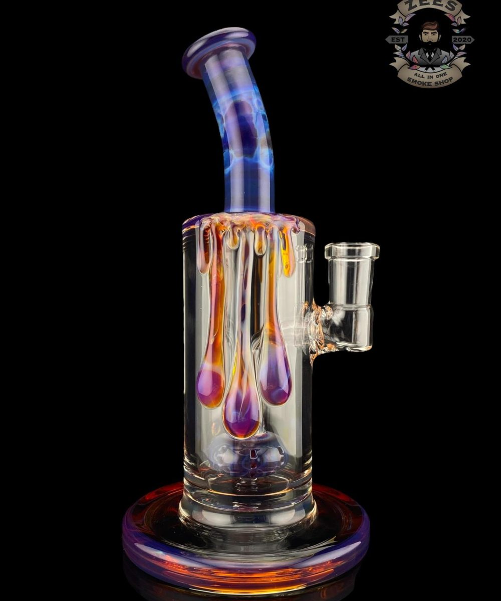 UZZI GLASS: DRIP HANGER #2 PURPLE AMBER