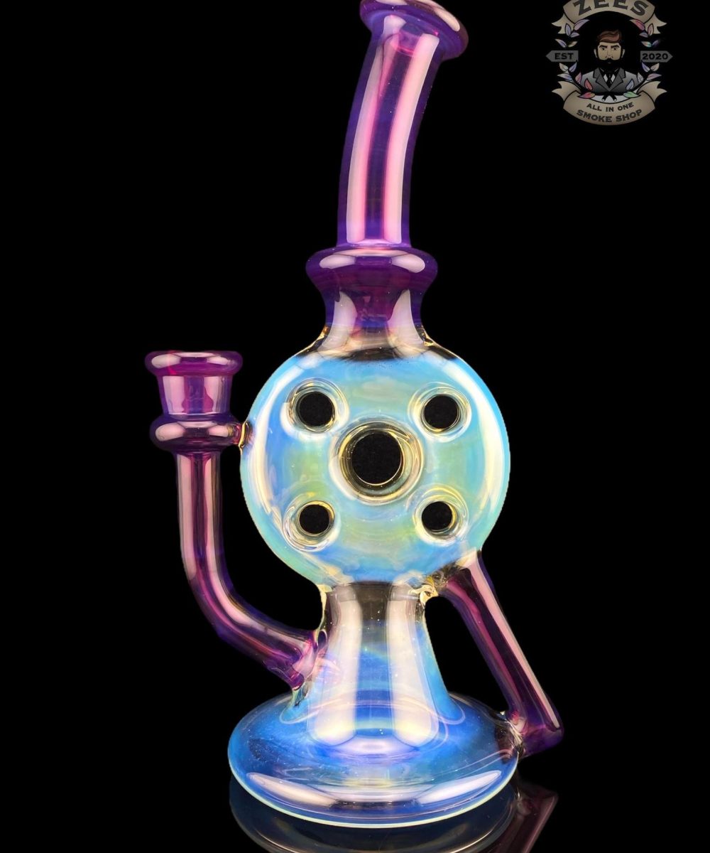 Alternative view of UZZI GLASS: DUMPY RECYCLER #5 SILVER FUME X ROYAL JELLY