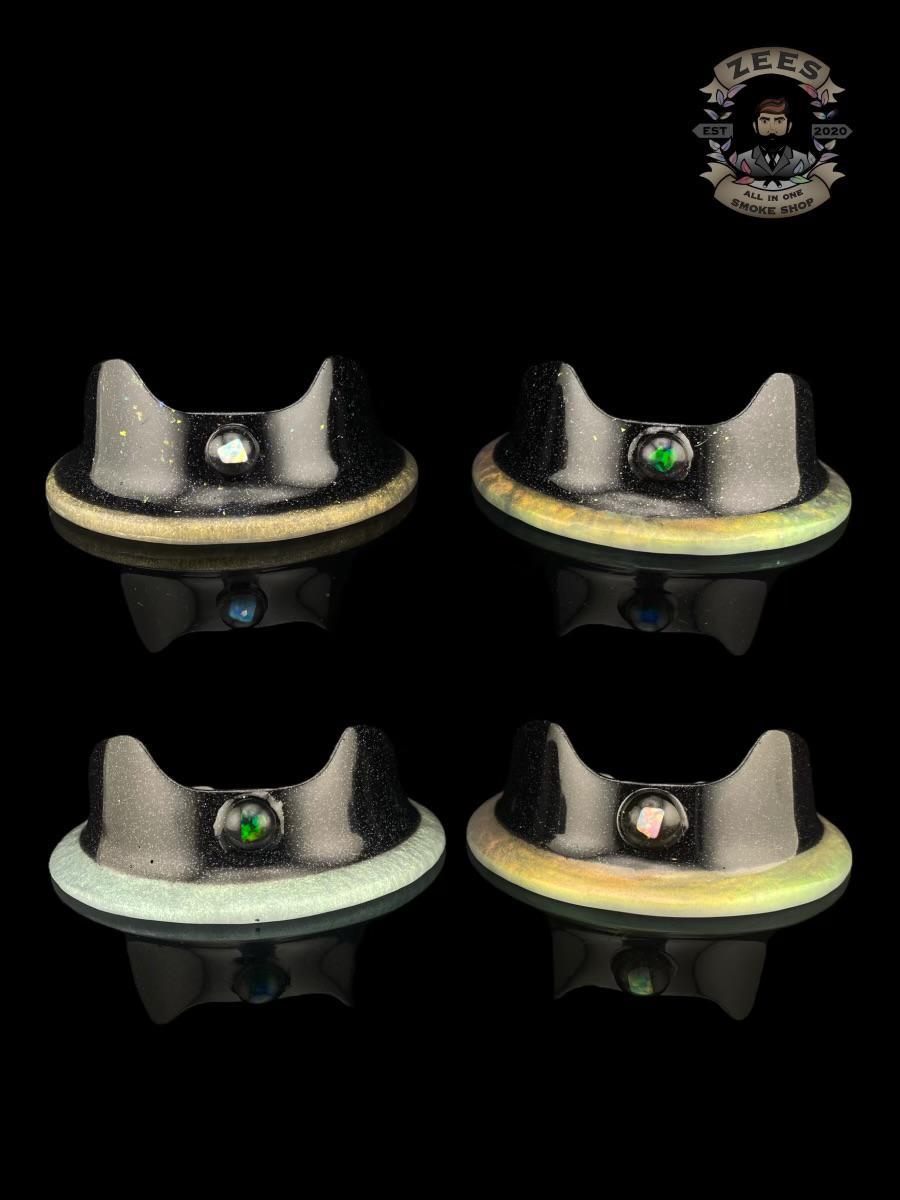 Alternative view of PUFF.SKINS: ENCASED OPAL CROPAL RESIN PUFFCO PEAK BASE