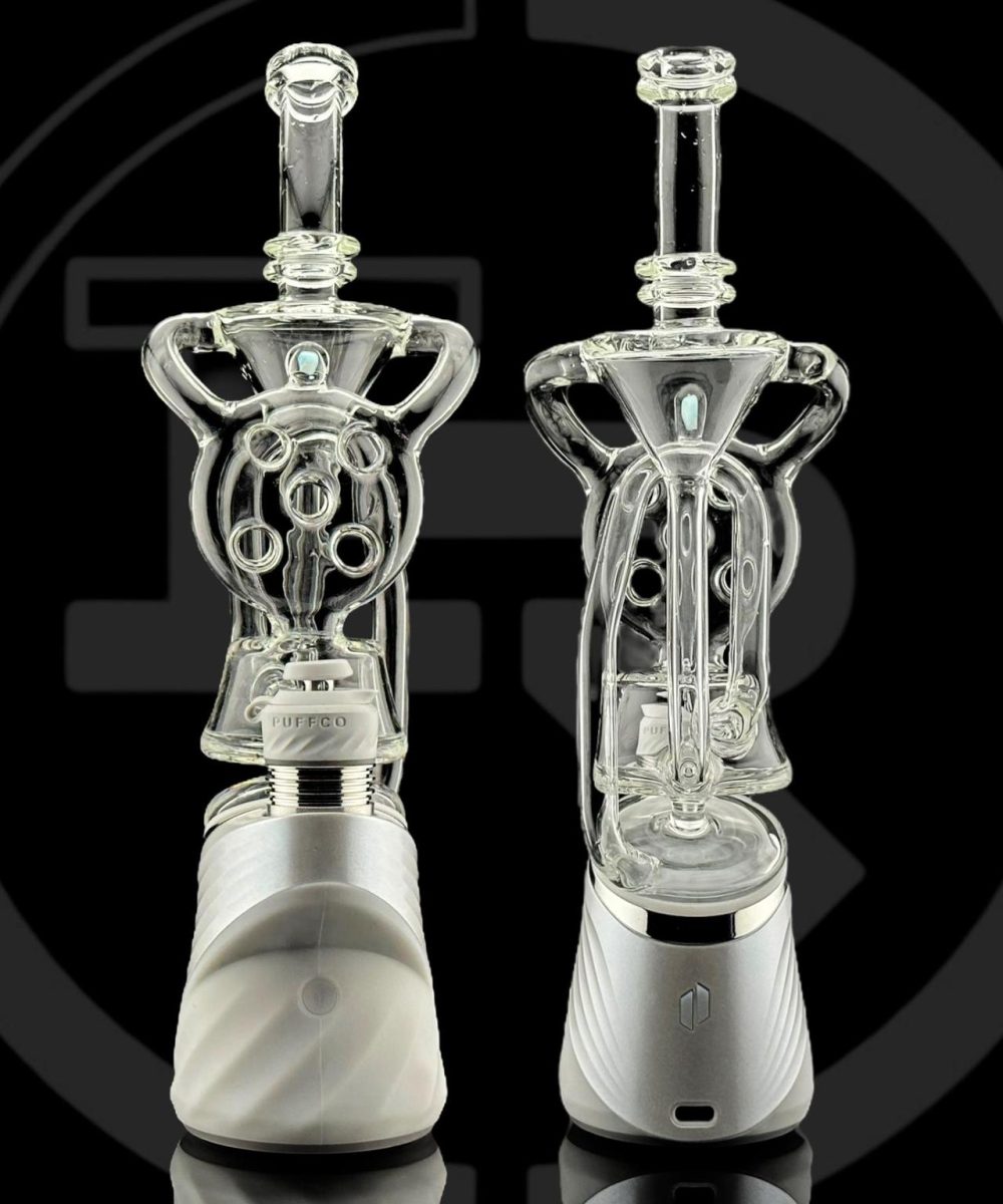 IRIDESCENT GLASS: SWISS OPAL RECYCLER PUFFCO PEAK ATTACHMENT