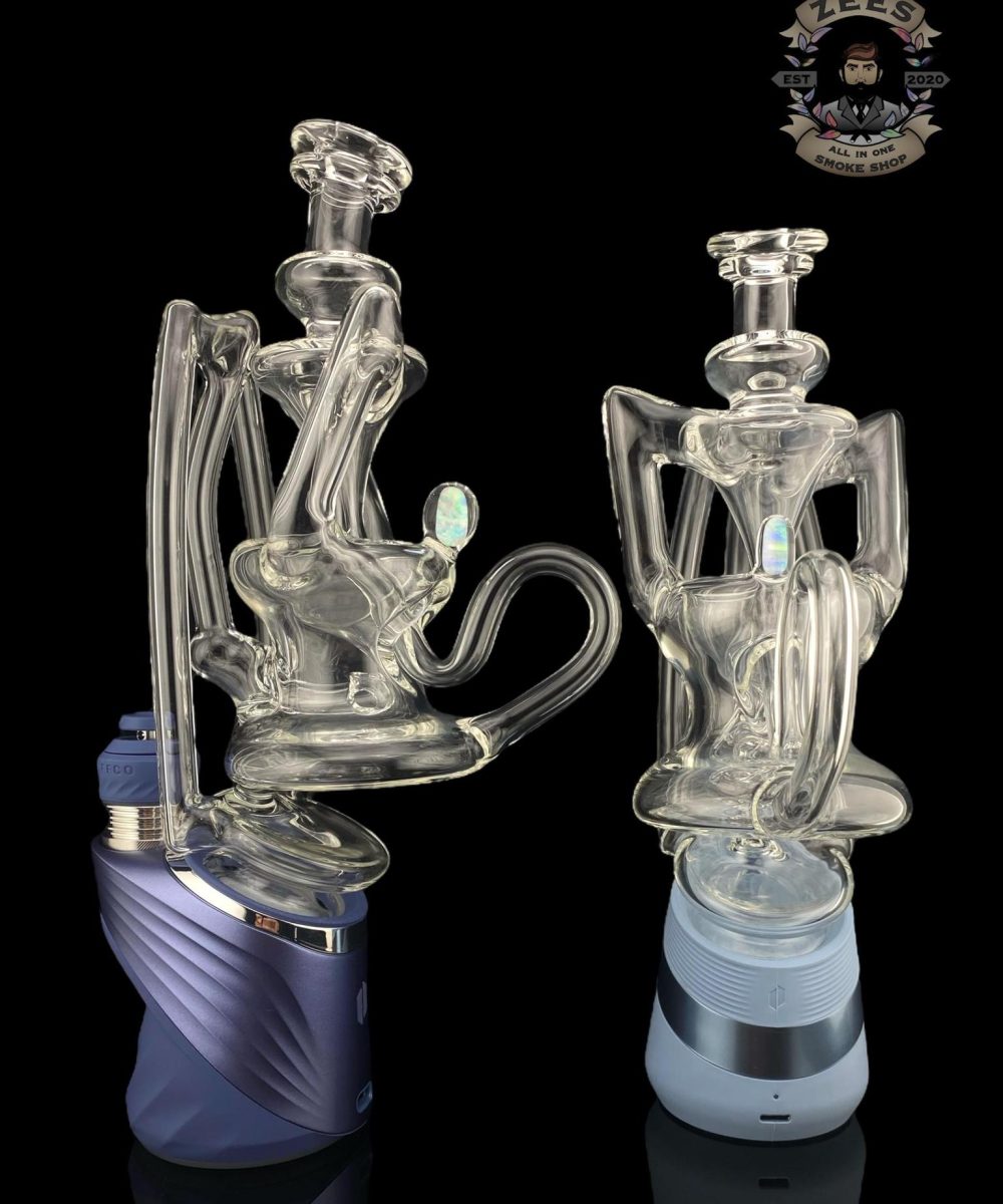 JF GLASS: DUAL RECYCLER PUFFCO PEAK ATTACHMENT