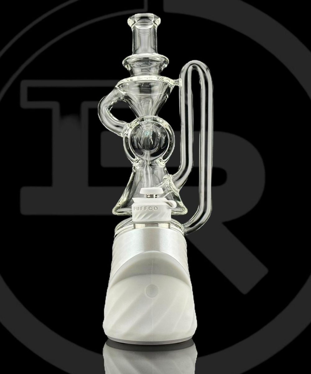 Alternative view of IRIDESCENT GLASS: DISC RECYCLER PUFFCO PEAK ATTACHMENT
