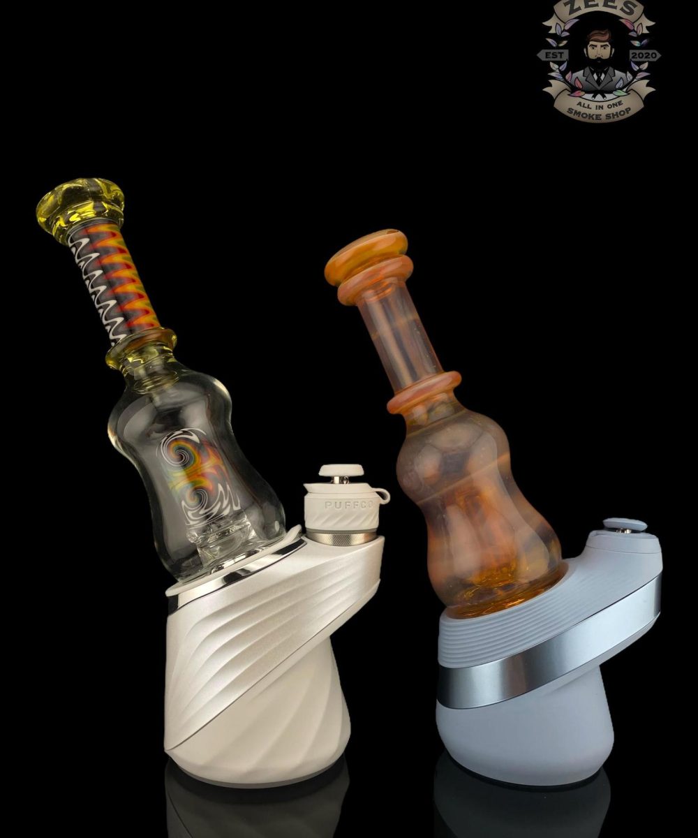 Alternative view of LOGI GLASS ART: WORKED CHUGGER PUFFCO PEAK ATTACHMENT