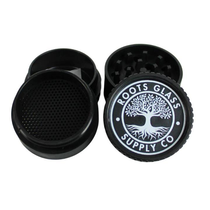 ROOTS GLASS: 4 PIECE HEMP GRINDER