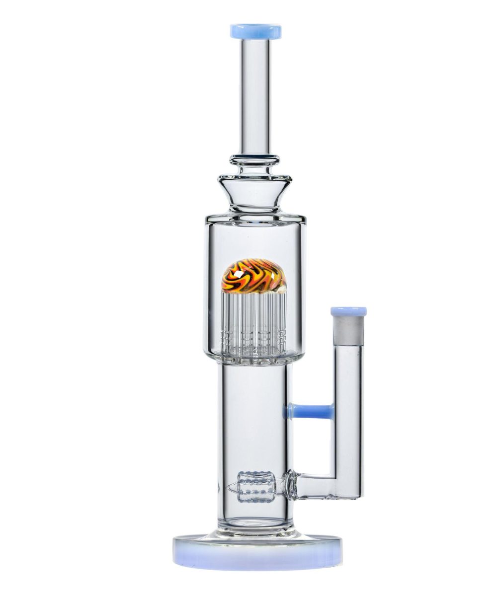 Alternative view of IRIDESCENT GLASS: 16" WIG WAG TREE STRAIGHT TUBE