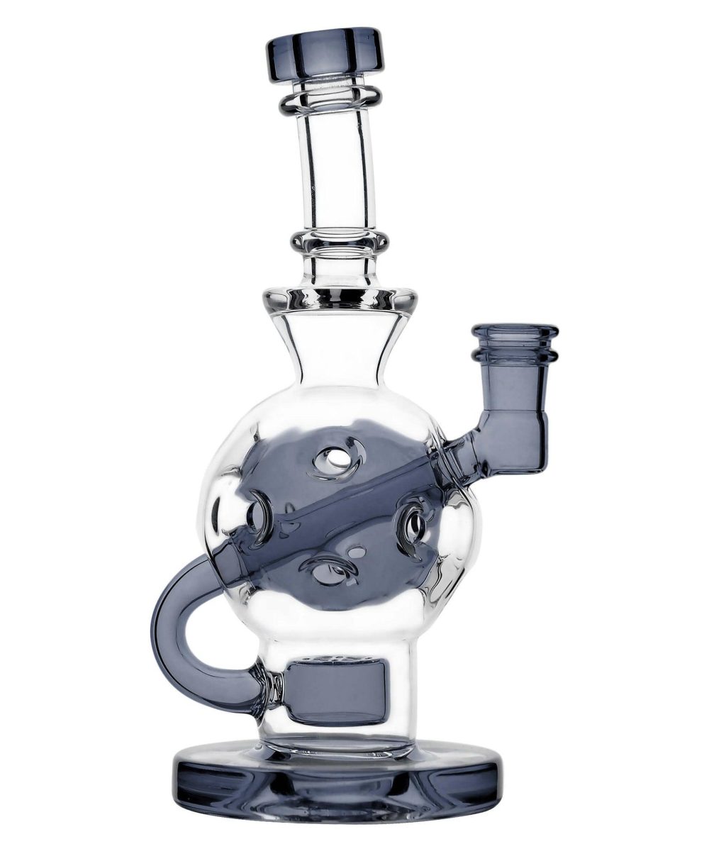 IRIDESCENT GLASS: 8" EXO BALL VERSION 2.0 COLOR ACCENTED