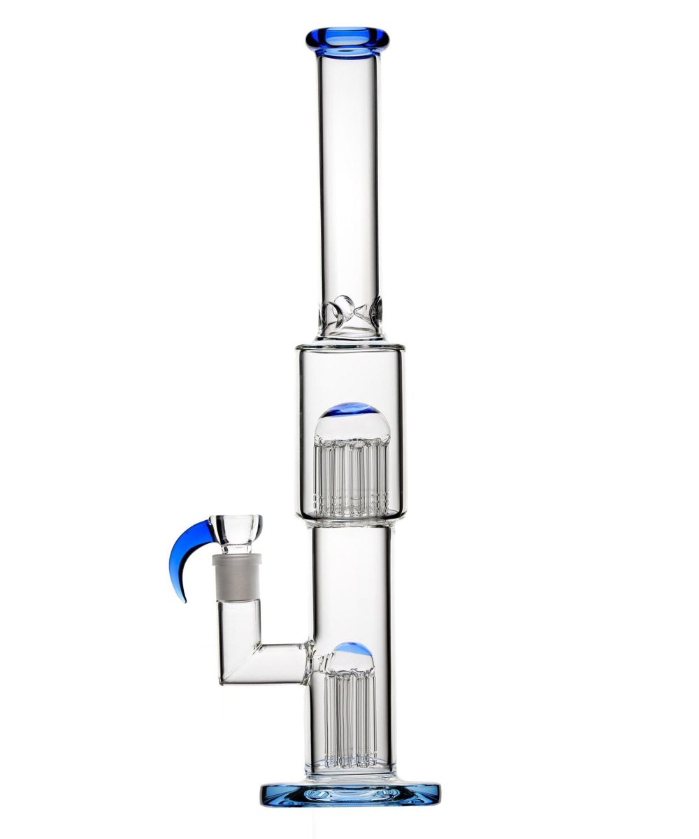 IRIDESCENT GLASS: 16" FLOWER TUBE 50X50 PERC