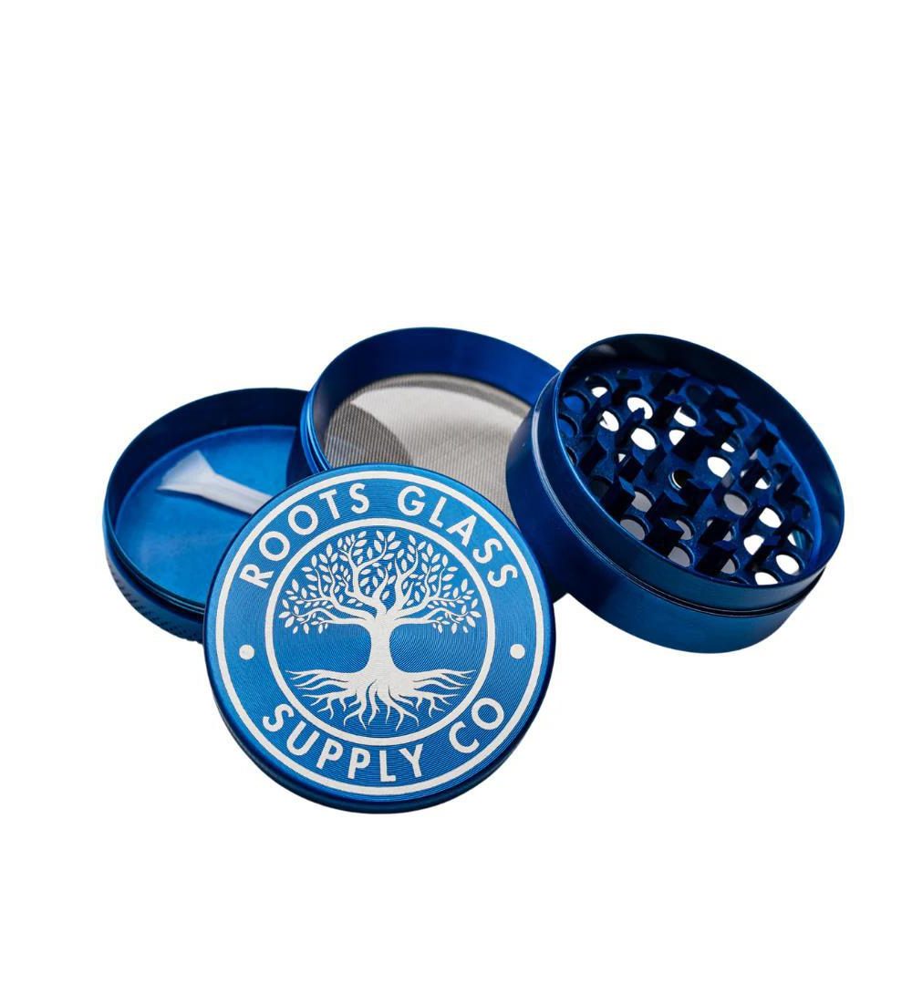 ROOTS GLASS: 63MM 4 PIECE GRINDER