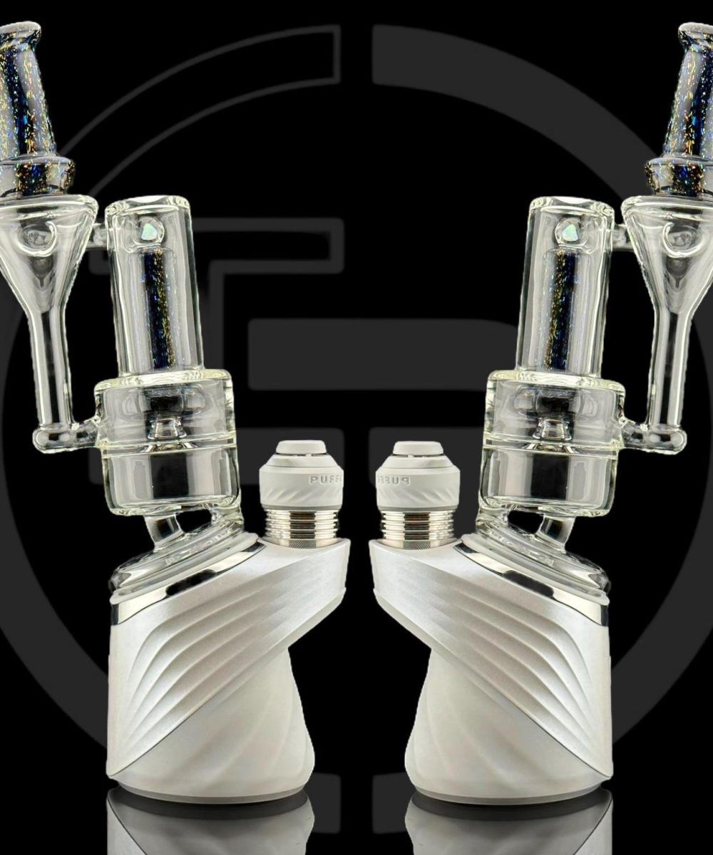 IRIDESCENT GLASS: DICHRO RBR PUFFCO PEAK ATTACHMENT