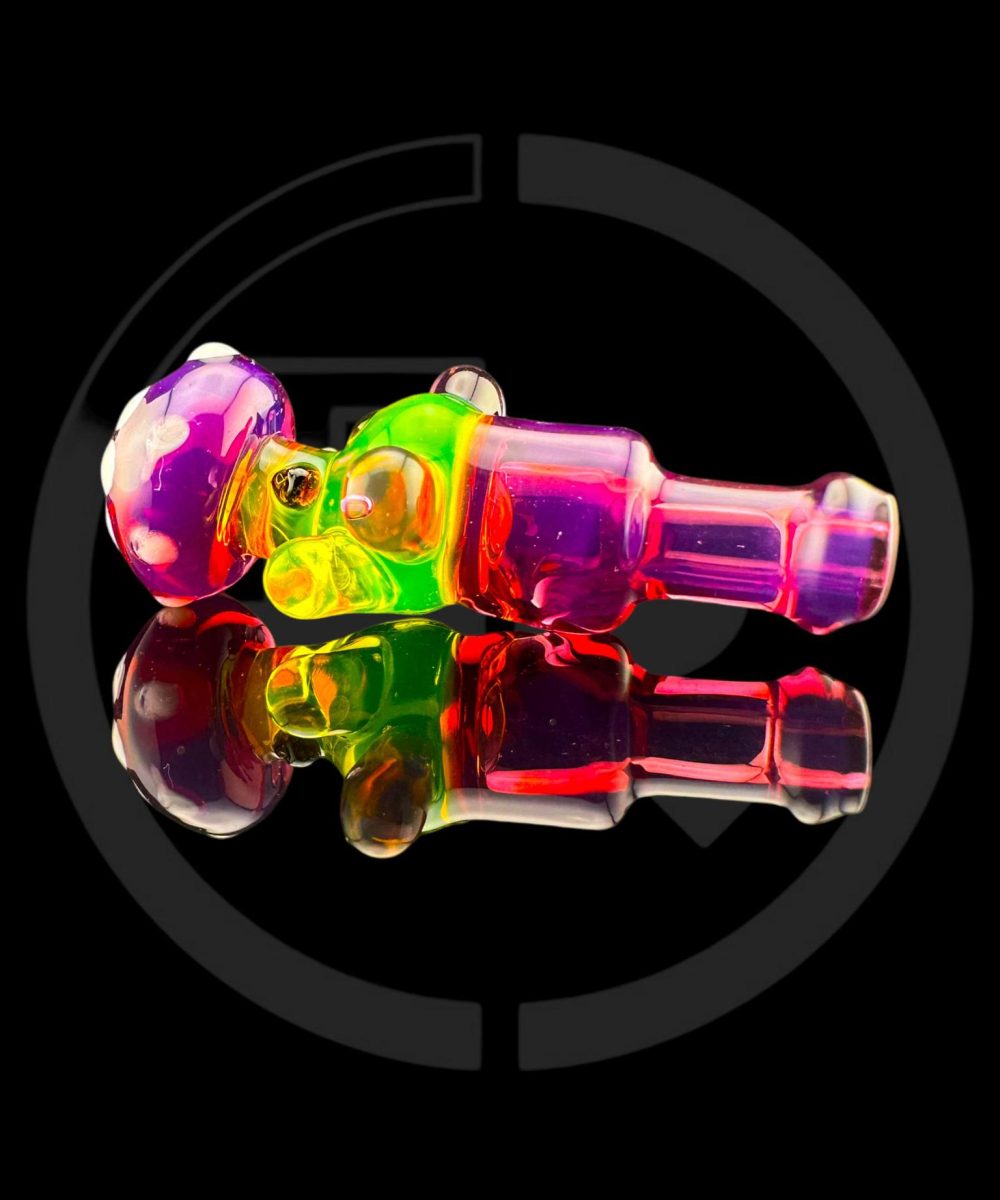 IRIDESCENT GLASS: SHROOM DUDE NEW PEAK/PROXY JOYSTICK CAP