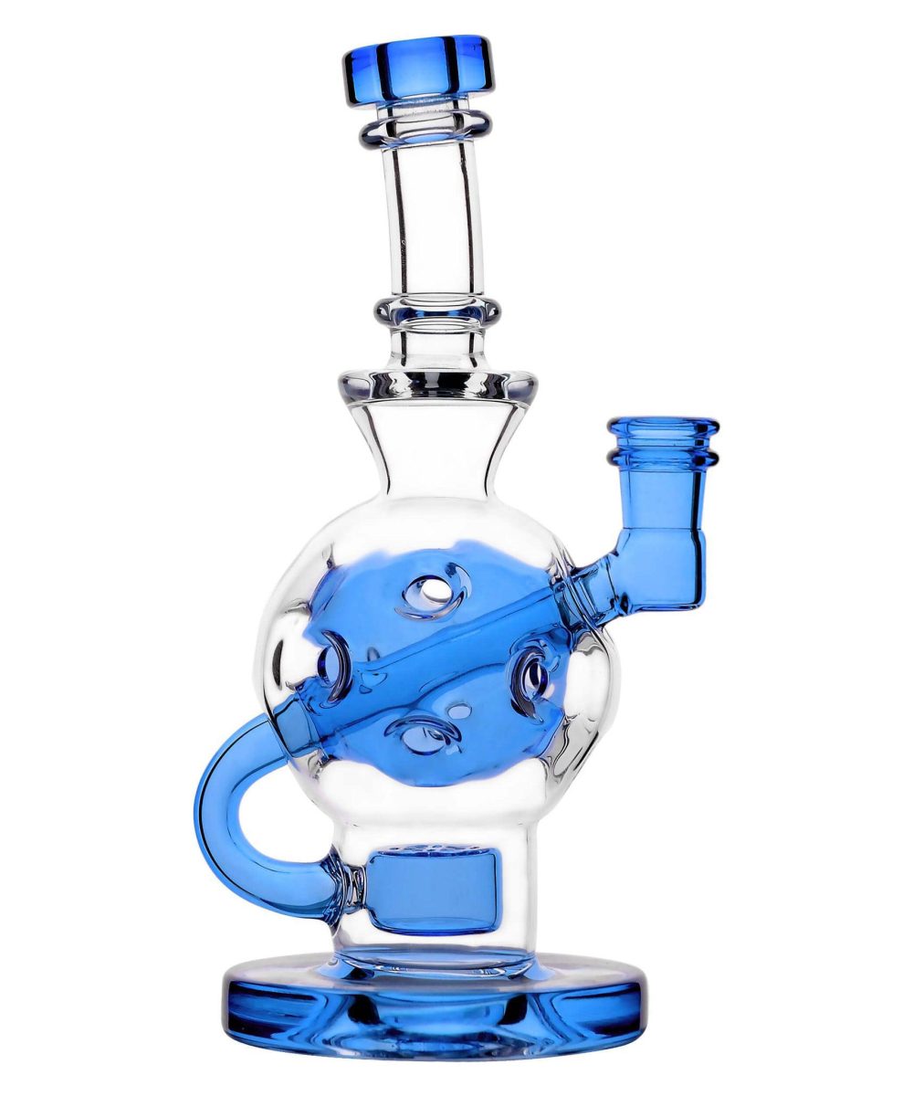 Alternative view of IRIDESCENT GLASS: 8" EXO BALL VERSION 2.0 COLOR ACCENTED