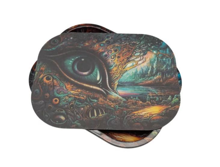 ROOTS GLASS: MINI ROLLING TRAY WITH LID