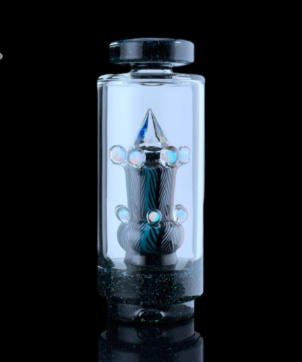 Alternative view of SPIDER GLASS X BIRDD DOGG ART: COLLAB INCEPTION PUFFCO PEAK ATTACHMENT