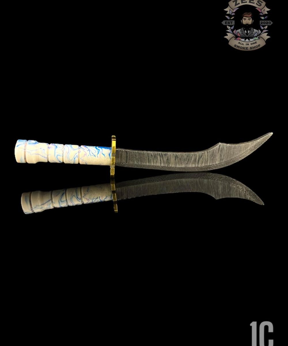 Alternative view of DAMASCUS HK KNIVES: DAMASCUS CURVED LONGSWORD DABBER