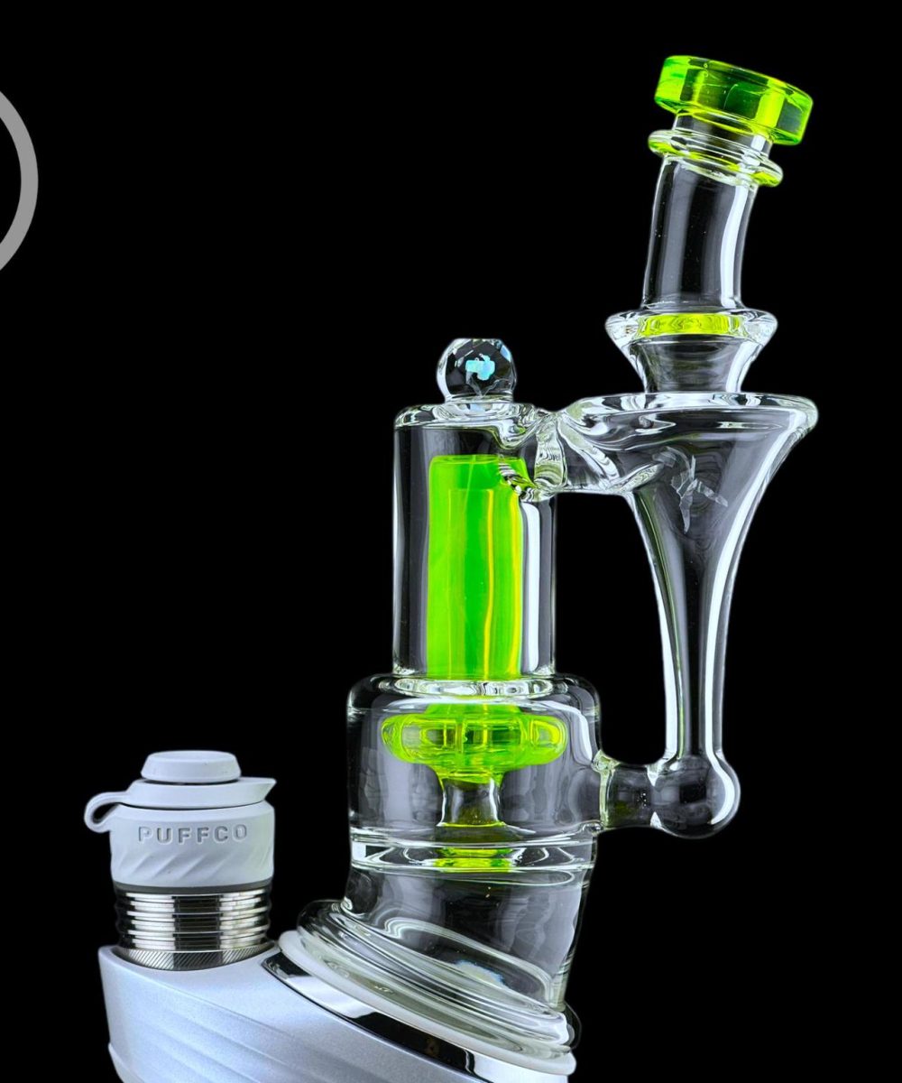 Alternative view of IRIDESCENT GLASS: LE MINI RBR PUFFCO PEAK ATTACHMENT