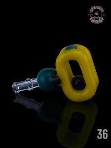 #36 YELLOW CRAYON/OPAQUE AQUA/CRUSHED OPAL OVER BLACK