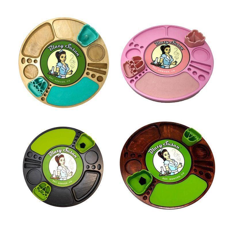BLAZY SUSAN: SPINNING ROLLING TRAY WITH INSERTS