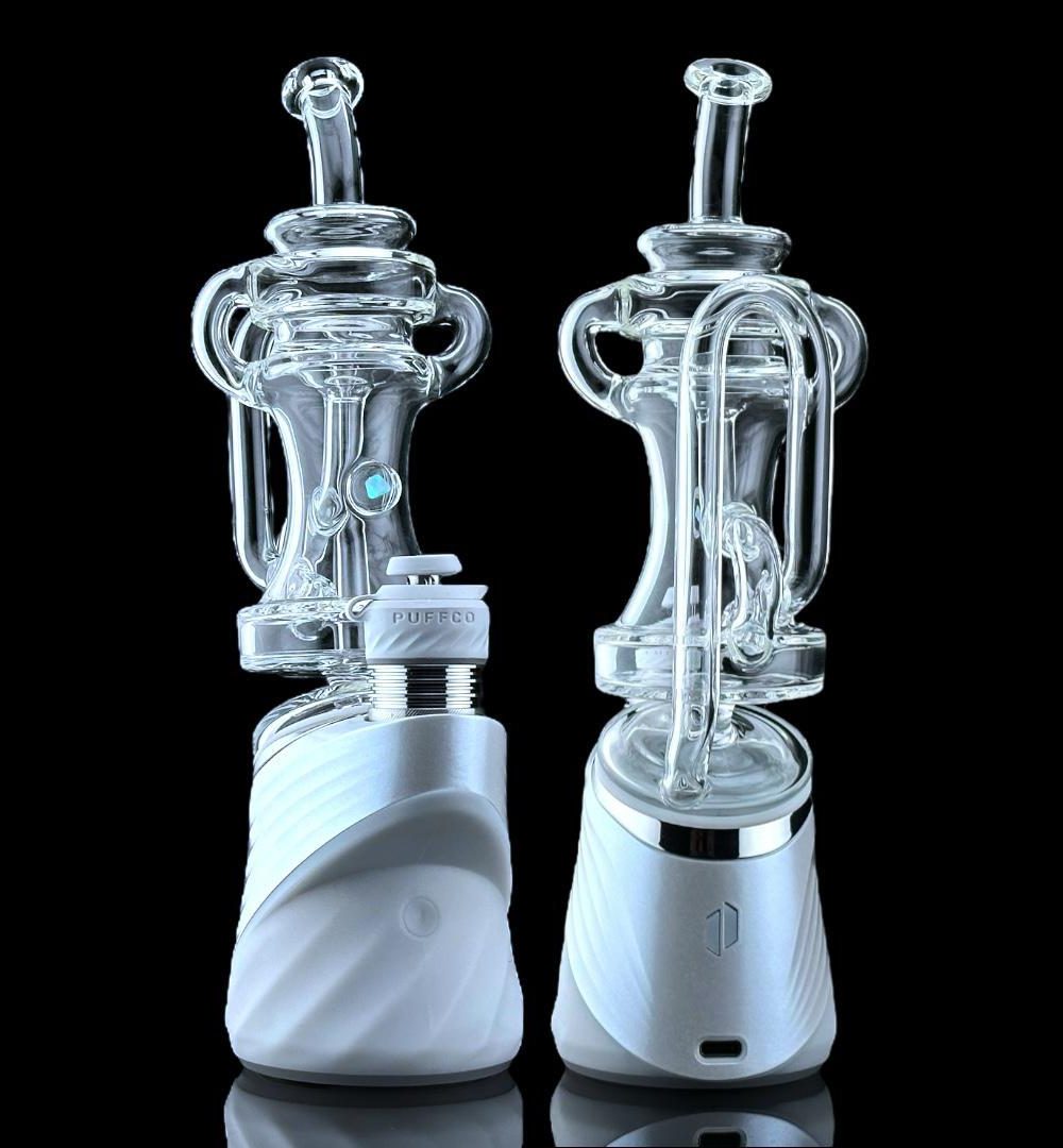 IRIDESCENT GLASS: DUAL KLEIN PUFFCO PEAK ATTACHMENT