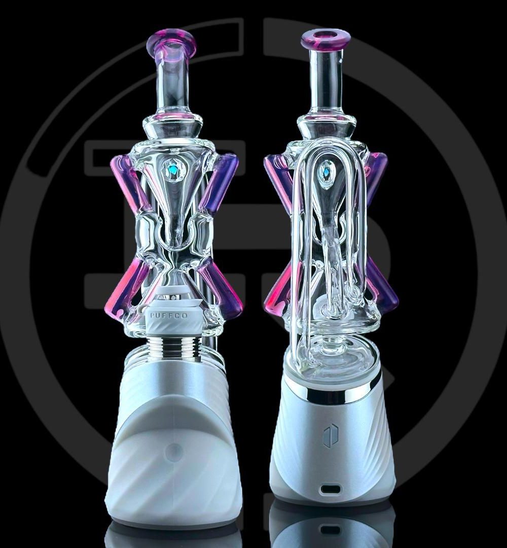 IRIDESCENT GLASS X ION GLASS: LE SUPERIOR XCR PUFFCO PEAK ATTACHMENT