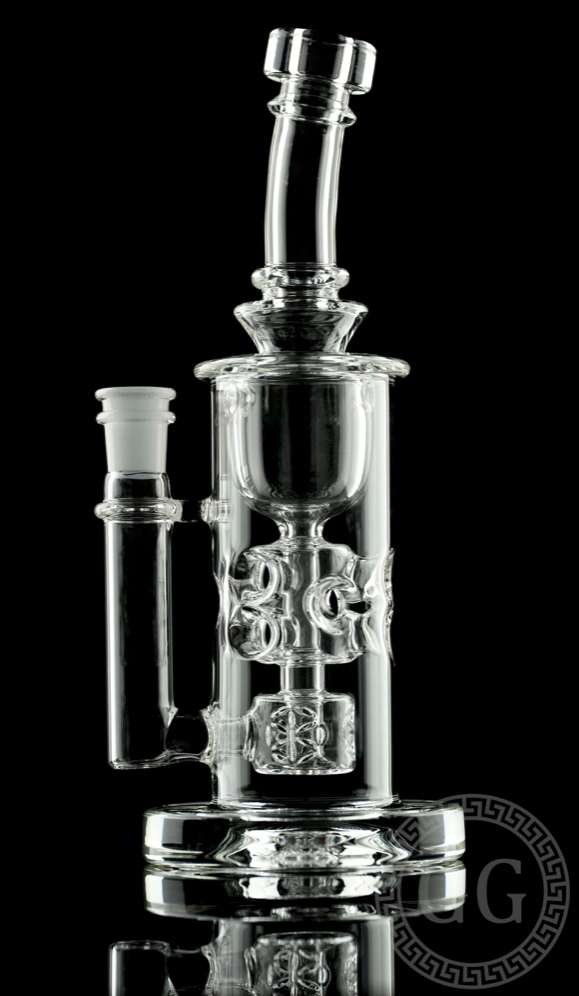 GREEK GLASS: 8.5" CLEAR SFT INCYCLER