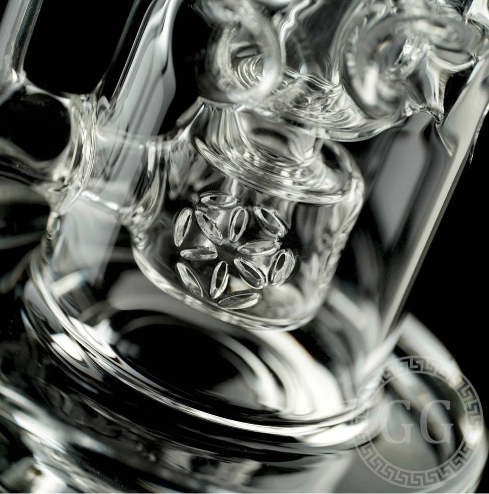Alternative view of GREEK GLASS: 8.5" CLEAR SFT INCYCLER