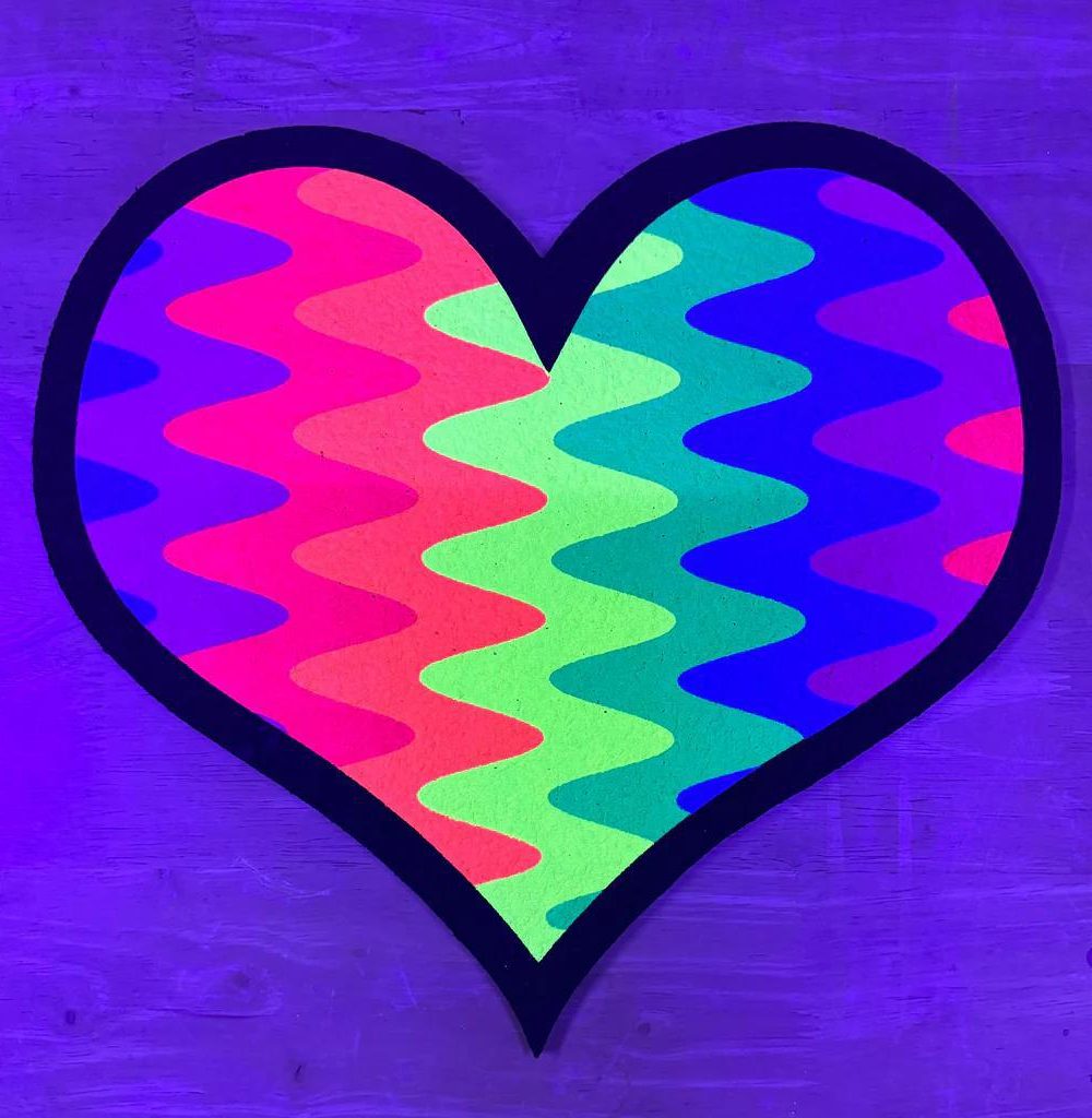 MOOD MATS: 12" NATEY HEART V2 (UV) 2025 LIMITED EDITION