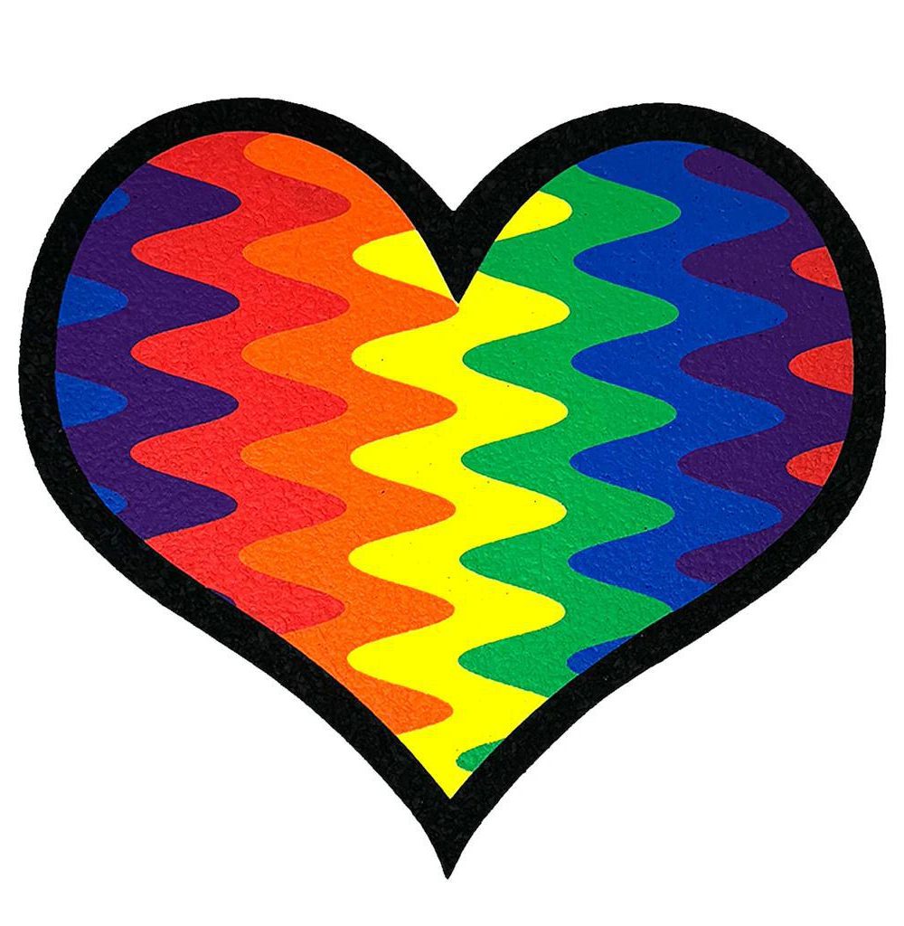 Alternative view of MOOD MATS: 12" NATEY HEART V2 (UV) 2025 LIMITED EDITION