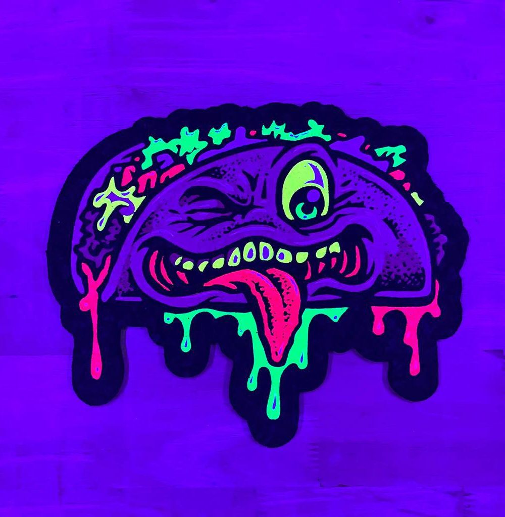 MOOD MATS: 8" DRIP TACO (UV) 2025 LIMITED EDITION