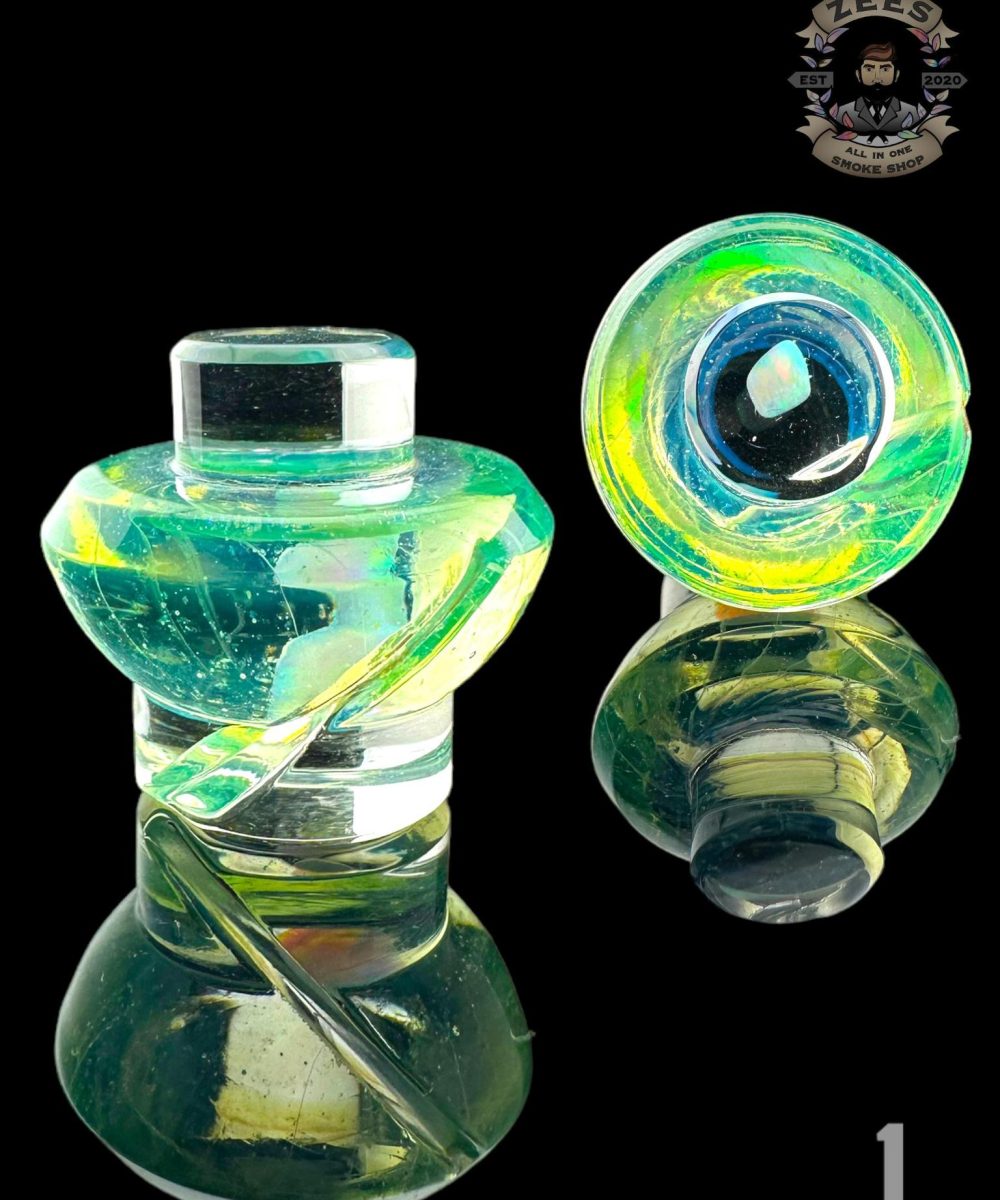 ONE TRICK PONY: 25MM ENCASED OPAL CROPAL XL ROCKULUS CARB CAP/SLURPER TOPPER