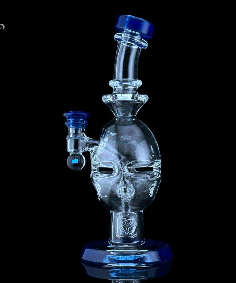 IRIDESCENT GLASS: SUPERIOR MINI EGG SONIC BLUE