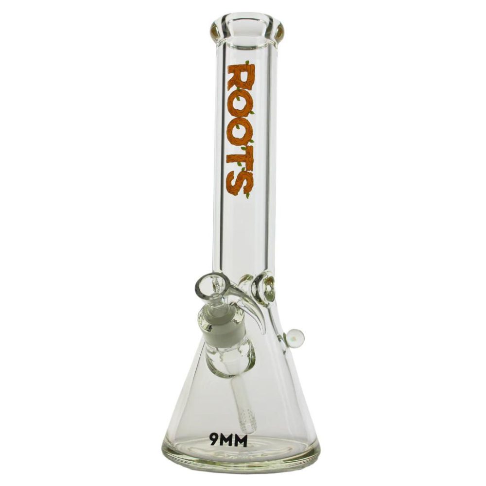 ROOTS GLASS: 14" LIMITED EDITION 9MM BEAKER WITH OPAL