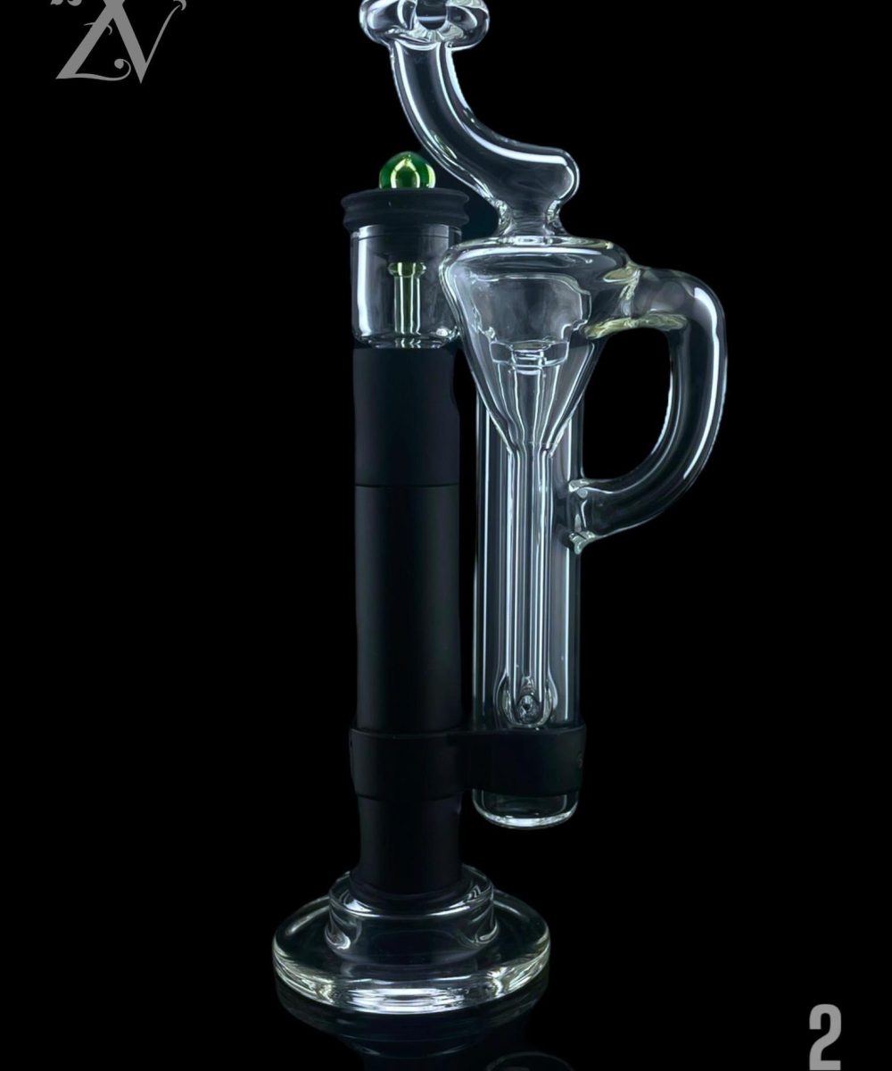 Alternative view of LENNON GLASS: CLEAR PWHIPPLER PIVOT MOUTHPIECE AND RECYCLER