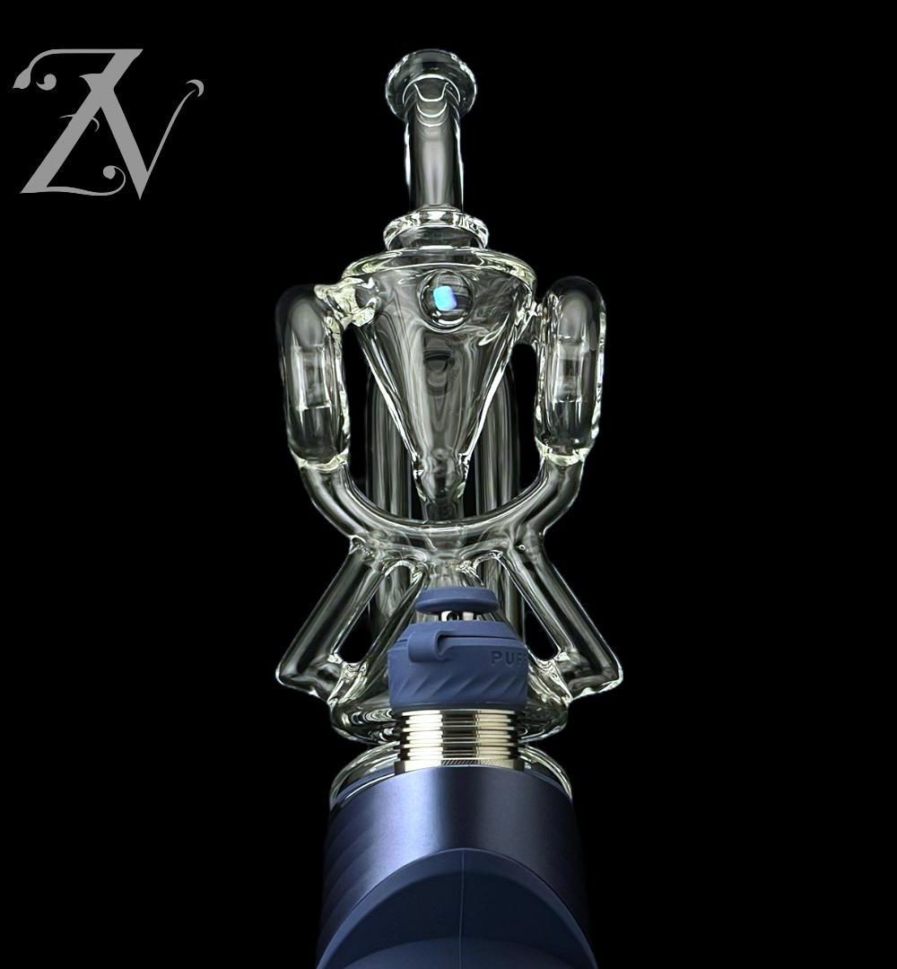 Alternative view of IRIDESCENT GLASS: HYBRID DONUT PUFFCO PEAK ATTACHMENT